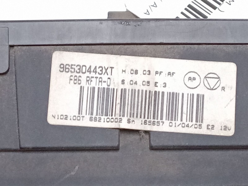 Recambio de mando calefaccion / a/a para citroën c2 (jm_) 1.4 hdi referencia OEM IAM 96530443XT  