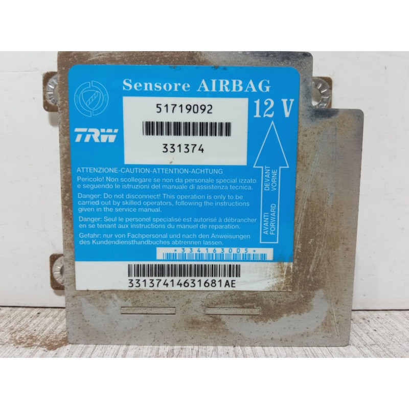 Recambio de centralita airbag para fiat punto (188_) 1.2 60 (188.030, .050, .130, .150, .230, .250) referencia OEM IAM 51719092 