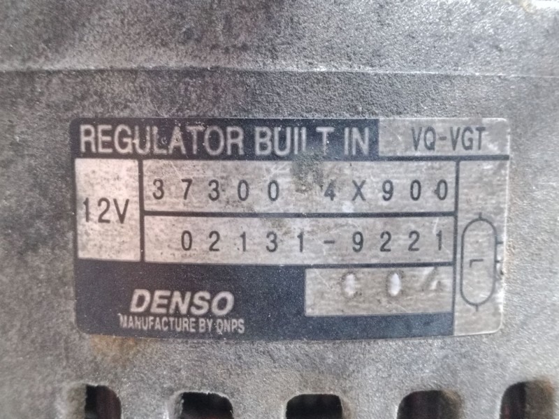 Recambio de alternador para kia carnival / grand carnival iii (vq) 2.9 crdi referencia OEM IAM 373004X900  