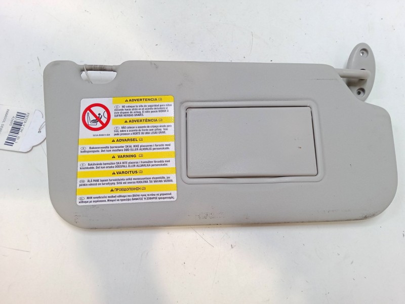 Recambio de parasol derecho para ford fiesta v (jh_, jd_) 1.4 tdci referencia OEM IAM   