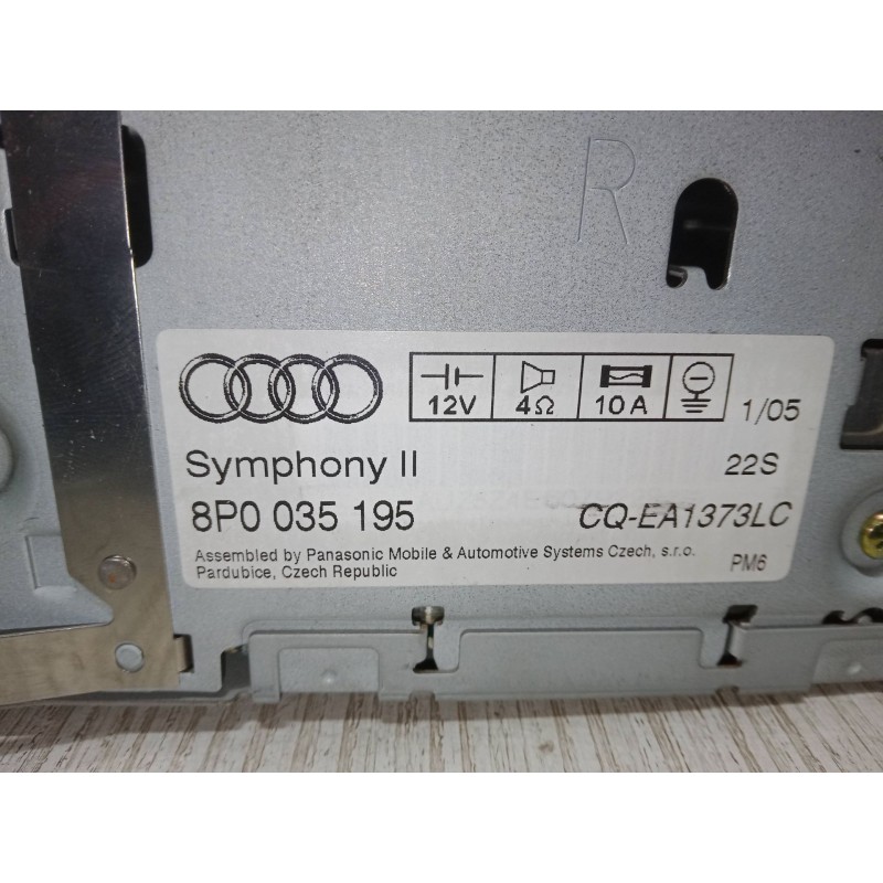 Recambio de radio cd para audi a3 sportback (8pa) 2.0 tdi 16v referencia OEM IAM CQ-EA1373LC   Recambio de radio cd para audi a3 sportback (8pa) 2.0 tdi 16v referencia OEM IAM CQ-EA1373LC
