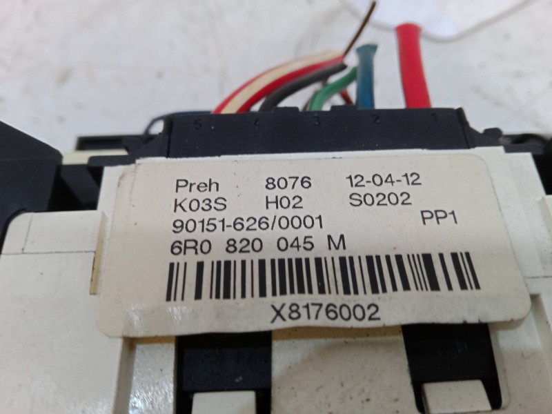 Recambio de mando climatizador para volkswagen polo v (6r1, 6c1) 1.2 tsi referencia OEM IAM 6R0820045M  