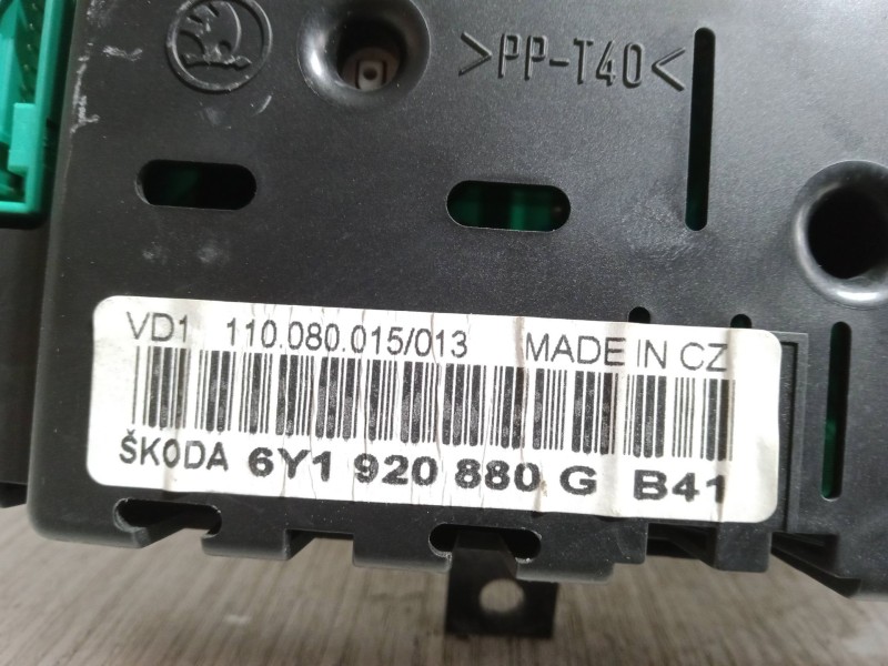 Recambio de cuadro instrumentos para skoda fabia i (6y2) 1.4 referencia OEM IAM 6Y1920880G  110080015013