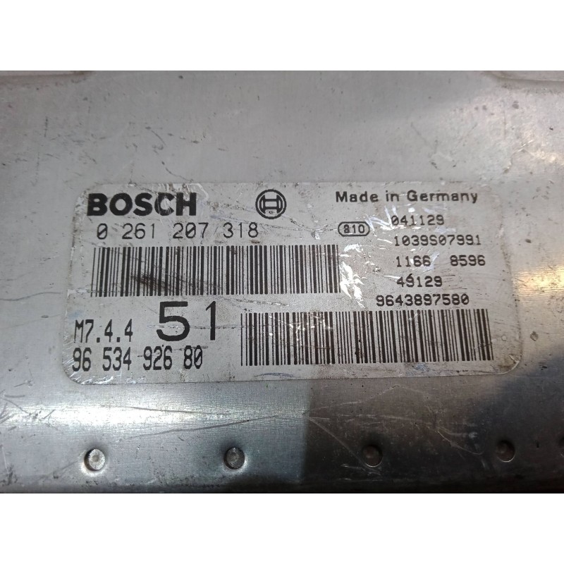 Recambio de centralita motor uce para fiat panda / panda classic (169_) 1.2 (169.axb11, 169.axb1a) referencia OEM IAM 0261207318