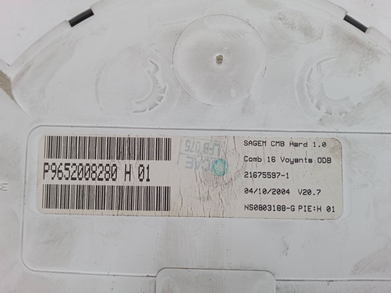 Recambio de cuadro instrumentos para citroën c2 (jm_) 1.4 hdi referencia OEM IAM P9652008280H01  216755971