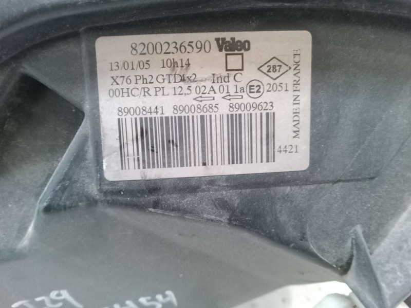 Recambio de faro izquierdo para renault kangoo (kc0/1_) 1.5 dci (kc08, kc09) referencia OEM IAM   