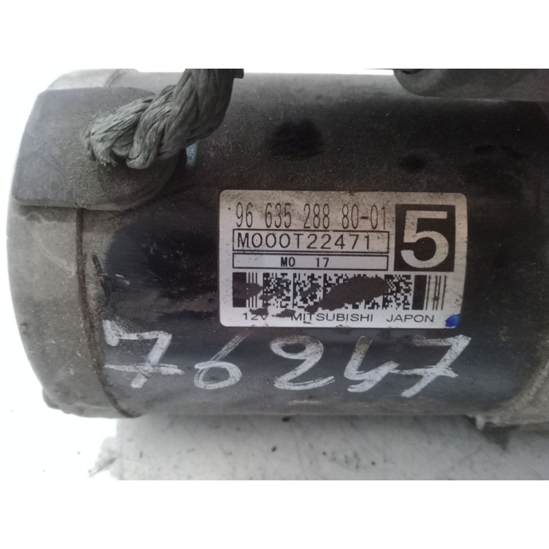 Recambio de motor arranque para peugeot 207/207+ (wa_, wc_) 1.4 hdi referencia OEM IAM M000T22471  966352888001