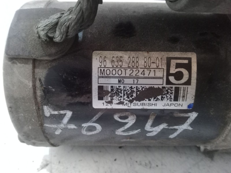 Recambio de motor arranque para peugeot 207/207+ (wa_, wc_) 1.4 hdi referencia OEM IAM M000T22471  966352888001