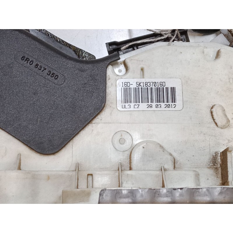 Recambio de cerradura puerta delantera derecha para volkswagen polo v (6r1, 6c1) 1.2 tsi referencia OEM IAM 5K1837016D  6R083735