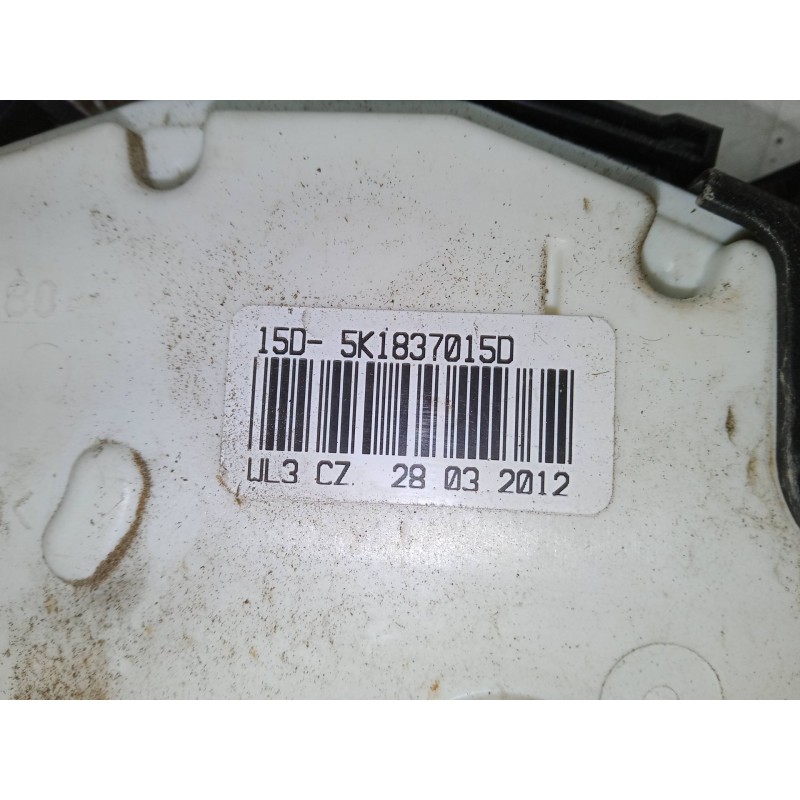 Recambio de cerradura puerta delantera izquierda para volkswagen polo v (6r1, 6c1) 1.2 tsi referencia OEM IAM 5K1837015D  