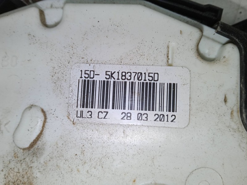 Recambio de cerradura puerta delantera izquierda para volkswagen polo v (6r1, 6c1) 1.2 tsi referencia OEM IAM 5K1837015D  