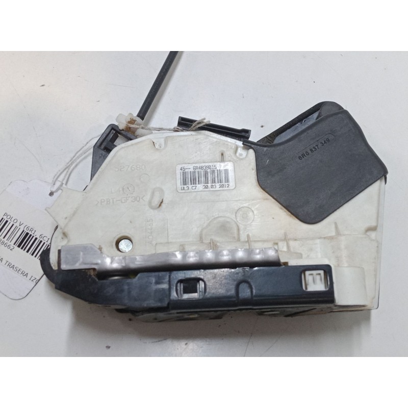 Recambio de cerradura puerta trasera izquierda para volkswagen polo v (6r1, 6c1) 1.2 tsi referencia OEM IAM 6R4839015  
