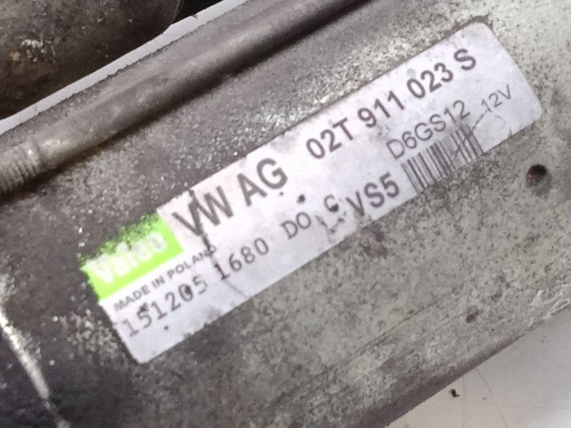 Recambio de motor arranque para volkswagen golf v (1k1) 1.4 16v referencia OEM IAM 02T911023S  D6GS12