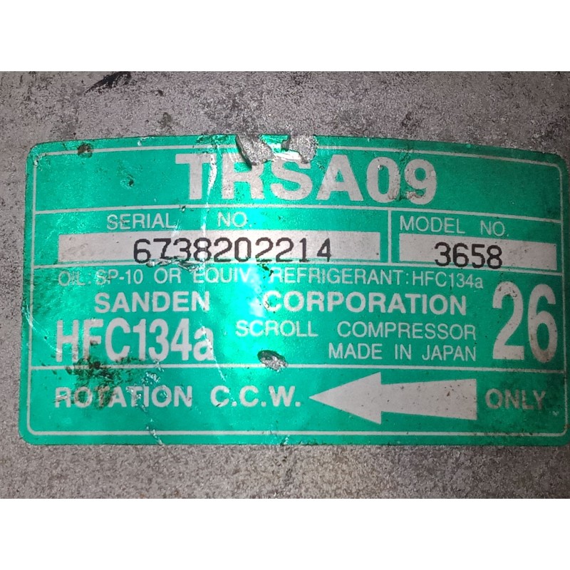 Recambio de compresor a/a para honda civic vii hatchback (eu, ep, ev) 1.4 is (ep1, eu5, eu7) referencia OEM IAM TSRA09  