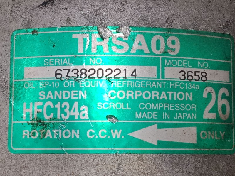 Recambio de compresor a/a para honda civic vii hatchback (eu, ep, ev) 1.4 is (ep1, eu5, eu7) referencia OEM IAM TSRA09  