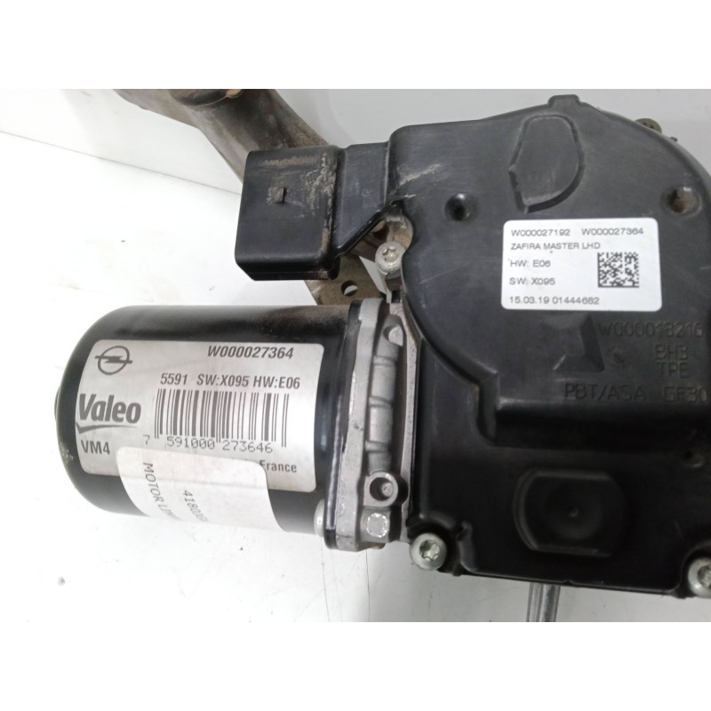 Recambio de motor limpiaparabrisas delantero izquierdo para opel zafira tourer c (p12) 1.4 lpg (75) referencia OEM IAM W00002736