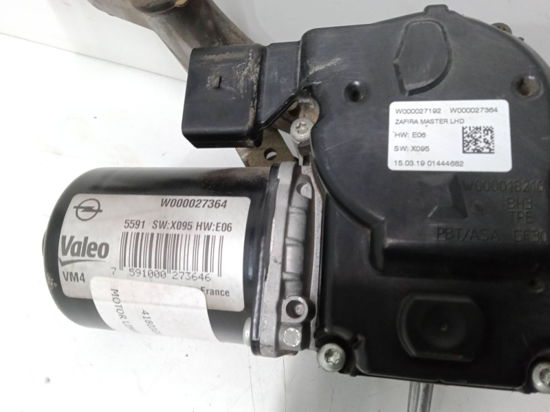 Recambio de motor limpiaparabrisas delantero izquierdo para opel zafira tourer c (p12) 1.4 lpg (75) referencia OEM IAM W00002736