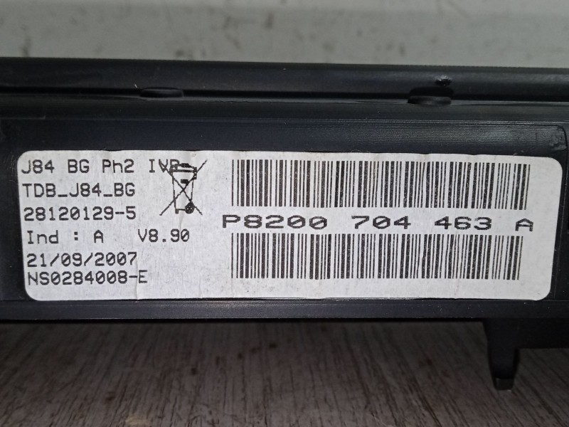 Recambio de cuadro instrumentos para renault scénic ii (jm0/1_) 1.5 dci (jm1e, jm16) referencia OEM IAM   