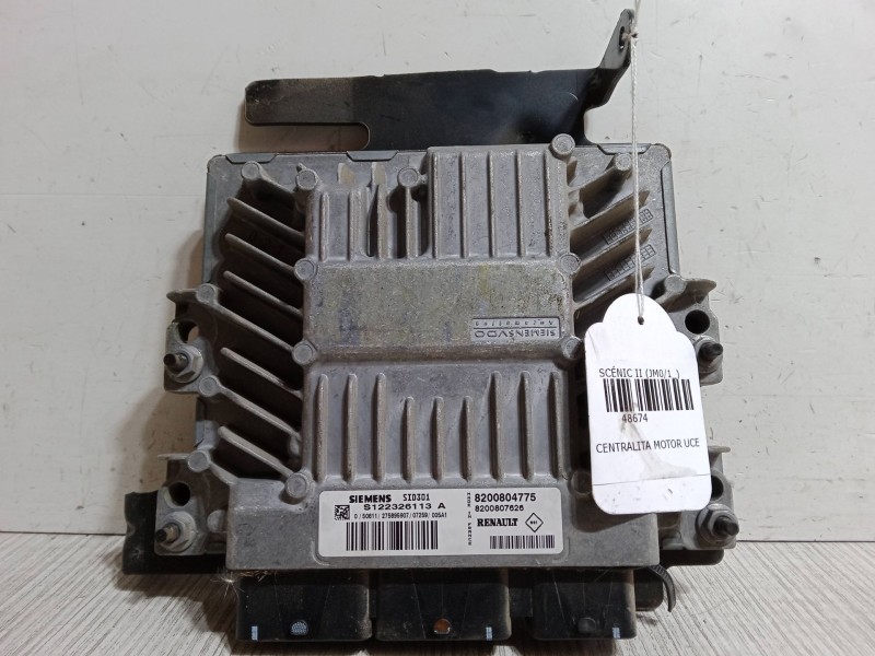 Recambio de centralita motor uce para renault scénic ii (jm0/1_) 1.5 dci (jm1e, jm16) referencia OEM IAM 82008047758200807626 SI