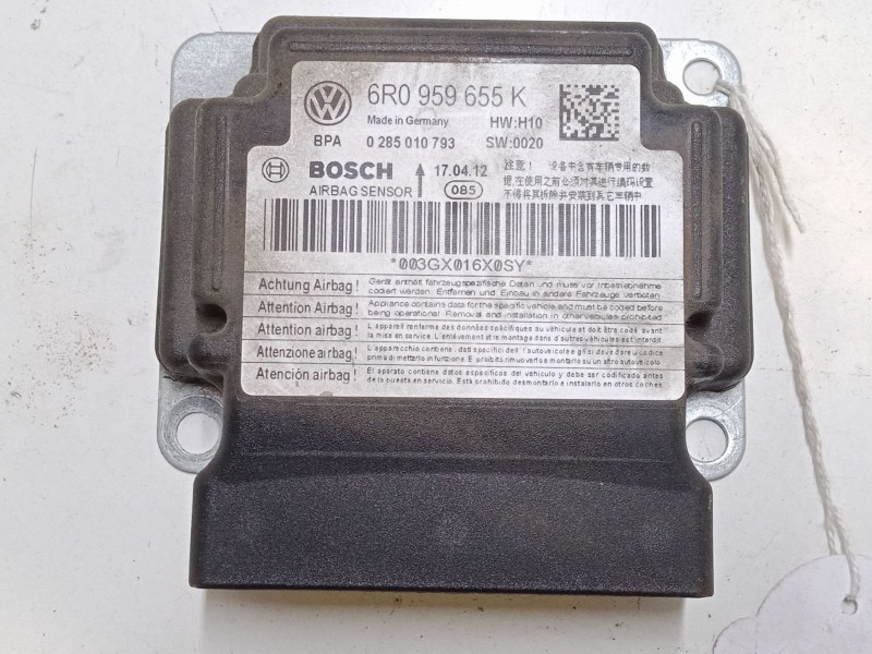 Recambio de centralita airbag para volkswagen polo v (6r1, 6c1) 1.2 tsi referencia OEM IAM 6R0959655K  0285010793