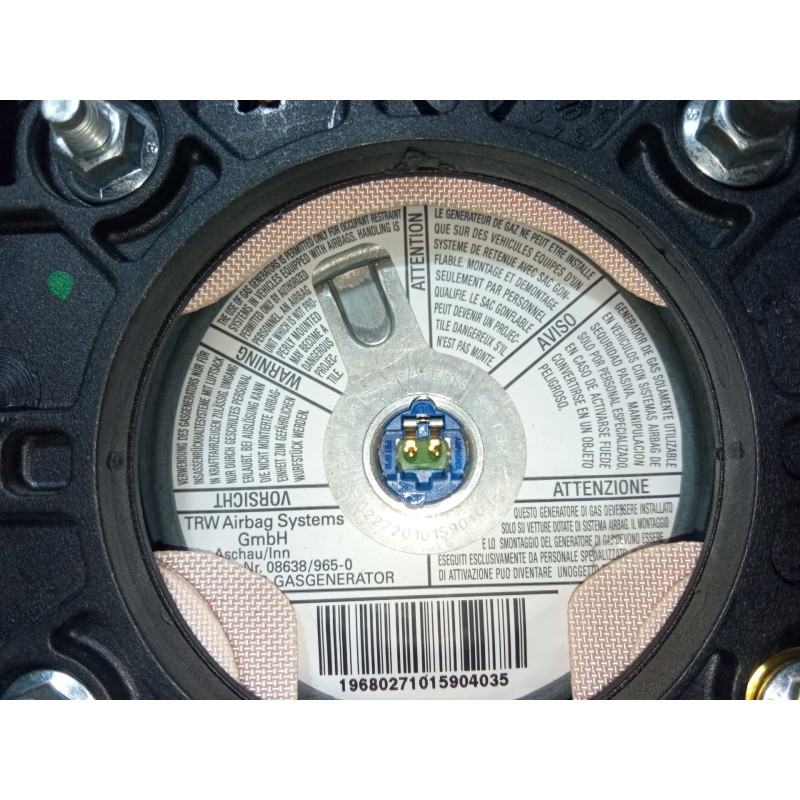 Recambio de airbag volante para peugeot partner caja/chasis 1.6 hdi referencia OEM IAM 19680271015904035 5A VA3C 5701824 A 