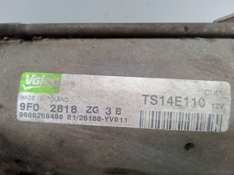 Recambio de motor arranque para peugeot partner caja/chasis 1.6 hdi referencia OEM IAM 9F02818ZG3B  