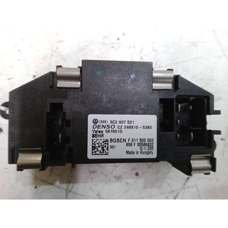 Recambio de resistencia calefaccion para seat leon (1p1) 1.9 tdi referencia OEM IAM 3C0907521 987651G 2468105380