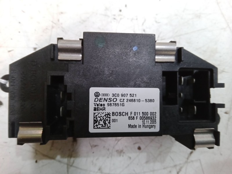 Recambio de resistencia calefaccion para seat leon (1p1) 1.9 tdi referencia OEM IAM 3C0907521 987651G 2468105380