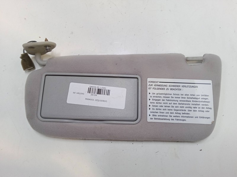 Recambio de parasol izquierdo para hyundai santa fé i (sm) 2.0 crdi referencia OEM IAM   