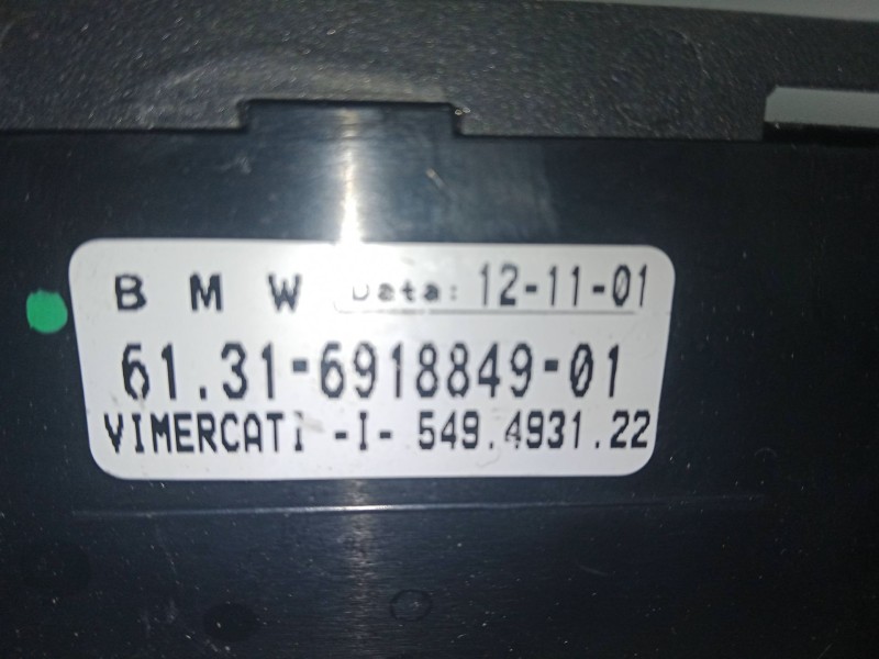 Recambio de conmutador de luces para bmw 7 (e65, e66, e67) 735 i, li referencia OEM IAM 61.31-6918849-01.549.4931.22  