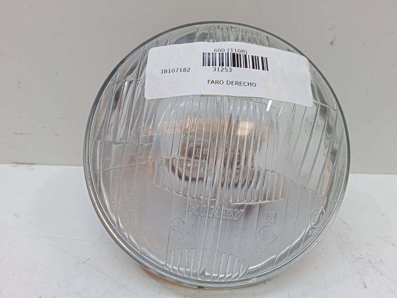 Recambio de faro derecho para seat 600 (110b) 0.8 referencia OEM IAM   
