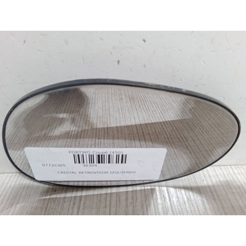 Recambio de cristal retrovisor izquierdo para smart fortwo coupé (450) 0.7 (450.352, 450.332) referencia OEM IAM   