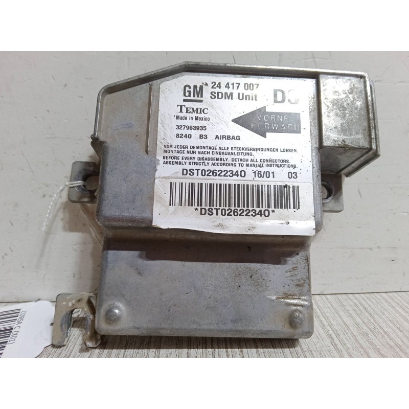 Recambio de centralita airbag para opel corsa c (x01) 1.2 (f08, f68) referencia OEM IAM 24417007DS  