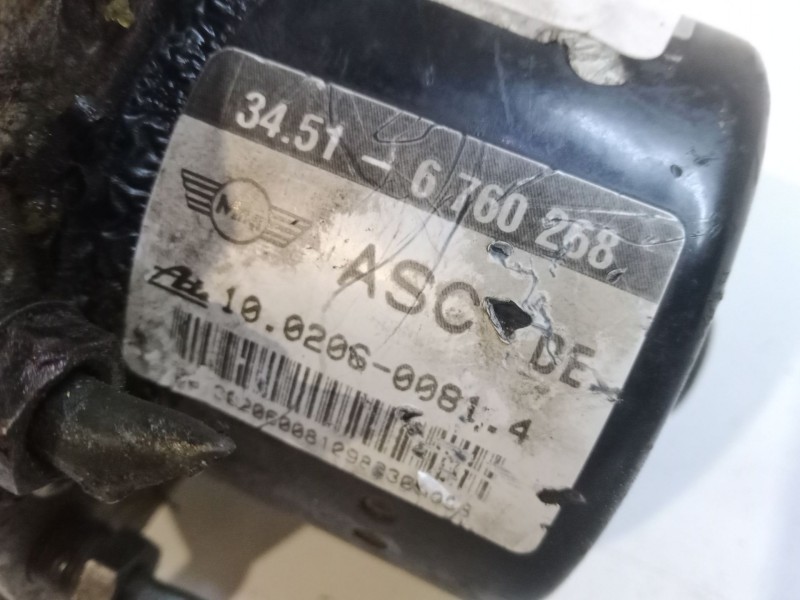 Recambio de abs para mini mini (r50, r53) cooper referencia OEM IAM 34516760268 10096008643 10020600814