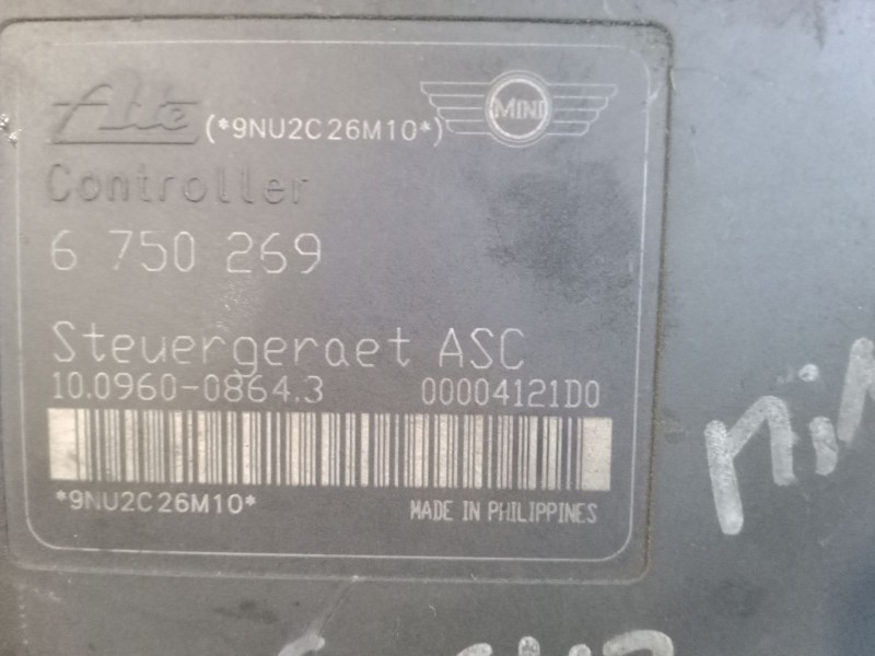 Recambio de abs para mini mini (r50, r53) cooper referencia OEM IAM 34516760268 10096008643 10020600814