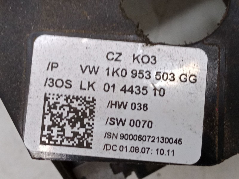 Recambio de mando luces para volkswagen golf v variant (1k5) 1.9 tdi referencia OEM IAM 1K0953503GG 1K0 953 519 J 1K0 953 513 E