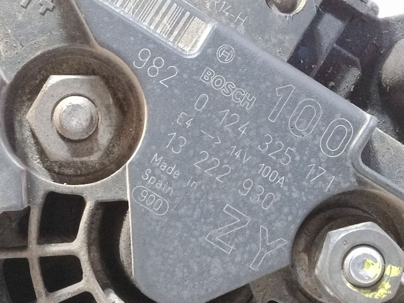 Recambio de alternador para opel corsa d (s07) 1.4 (l08, l68) referencia OEM IAM 0124325171 13 222 930 