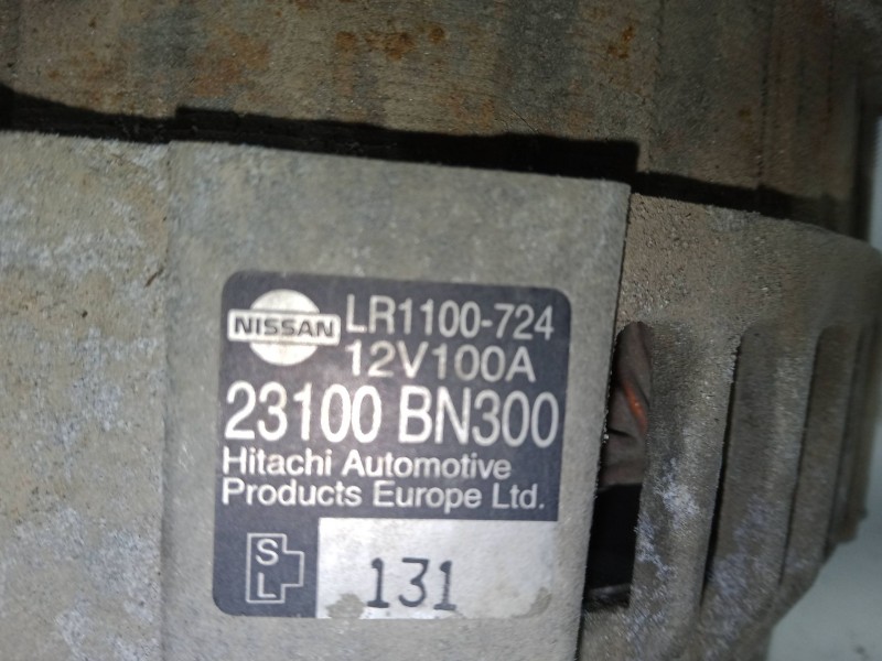 Recambio de alternador para nissan almera ii hatchback (n16) 2.2 di referencia OEM IAM 23100BN300  LR1100-724