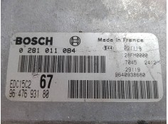 Recambio de centralita motor uce para citroën xsara picasso (n68) 2.0 hdi referencia OEM IAM 0281011084 EDC15C2 9647693180