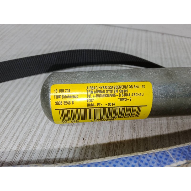 Recambio de airbag cortina delantero izquierdo para opel corsa d (s07) 1.3 cdti (l08, l68) referencia OEM IAM 13150704  