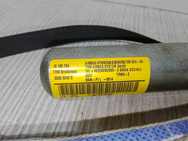 Recambio de airbag cortina delantero izquierdo para opel corsa d (s07) 1.3 cdti (l08, l68) referencia OEM IAM 13150704  
