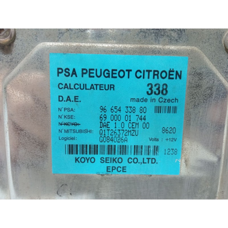 Recambio de centralita motor uce para citroën c3 i (fc_, fn_) 1.4 i referencia OEM IAM 9665433880 Q1T26372MZU 6900001744