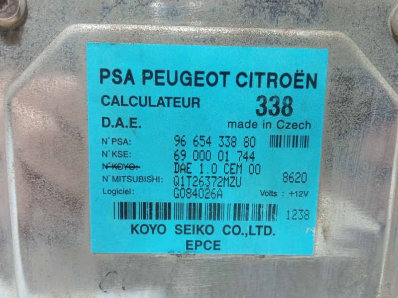 Recambio de centralita motor uce para citroën c3 i (fc_, fn_) 1.4 i referencia OEM IAM 9665433880 Q1T26372MZU 6900001744
