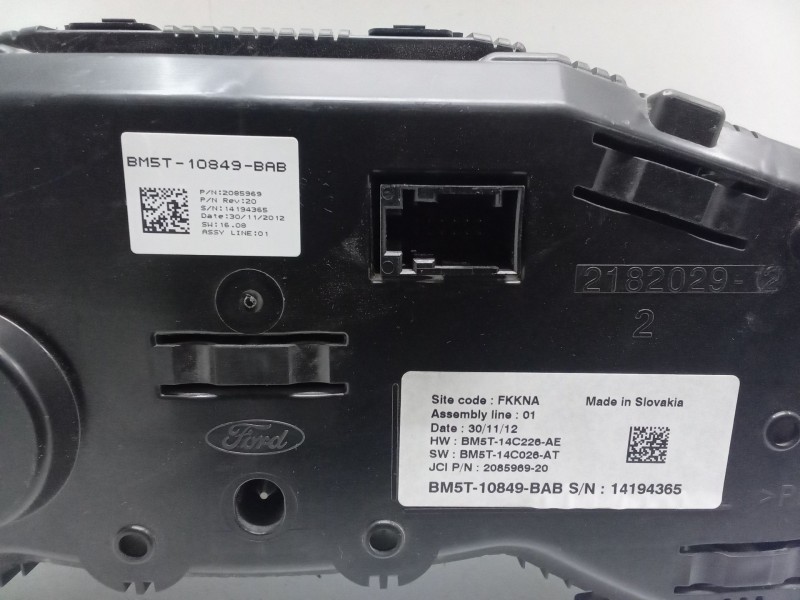 Recambio de cuadro instrumentos para ford focus iii 1.0 ecoboost referencia OEM IAM BM5T10849BAB 208596920 BM5T14C226AE   BM5T14