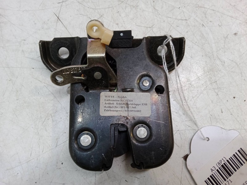 Recambio de cerradura maletero / porton para audi a3 (8p1) 2.0 fsi referencia OEM IAM   