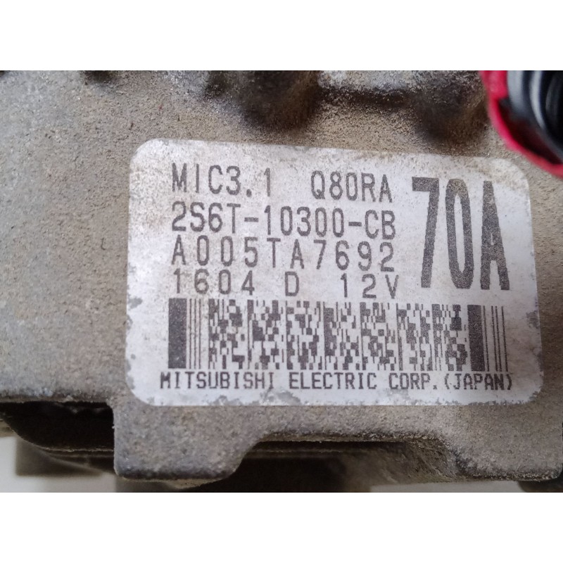 Recambio de alternador para ford fiesta v (jh_, jd_) 1.4 16v referencia OEM IAM A005TA7692  2S6T10300CB