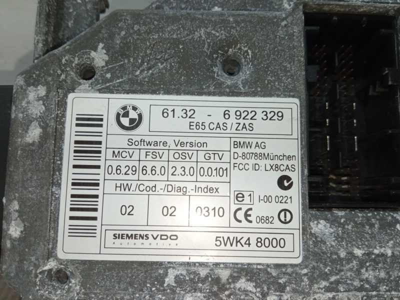 Recambio de clausor para bmw 7 (e65, e66, e67) 735 i, li referencia OEM IAM 5wk48000  