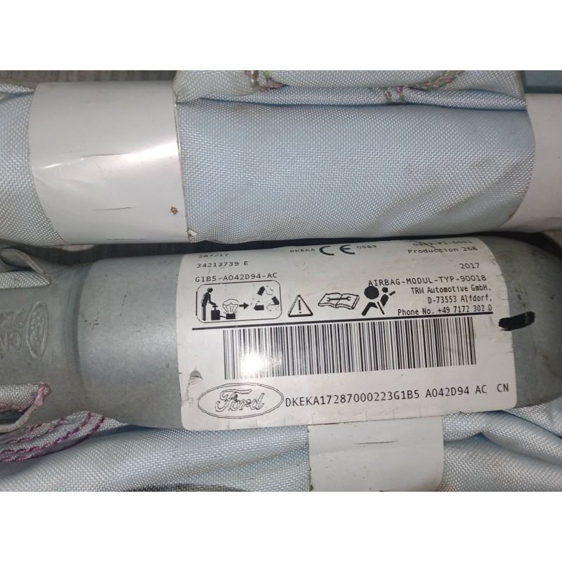 Recambio de airbag cortina delantero derecho para ford ka+ iii (uk, fk) 1.2 ti-vct referencia OEM IAM CN15A042D94  