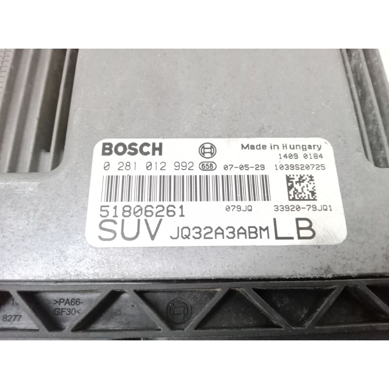 Recambio de centralita motor uce para suzuki sx4 (ey, gy) 1.9 ddis 4x4 (rw 419d) referencia OEM IAM   