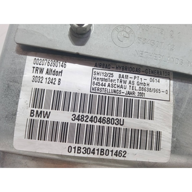 Recambio de airbag de puerta delantero derecho para bmw 7 (e65, e66, e67) 735 i, li referencia OEM IAM   